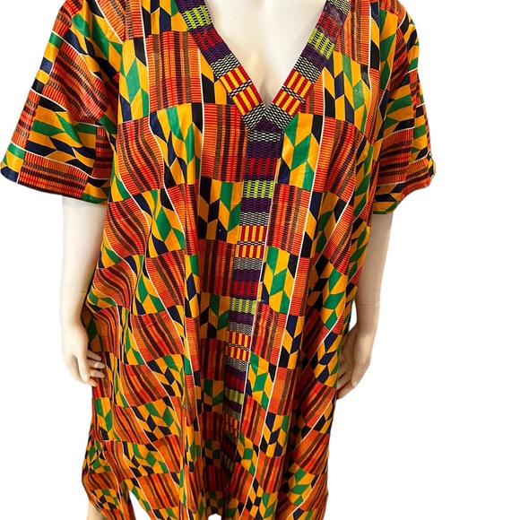 New | Kente Print Kaftan | Made in The Gambia - Picture 5 of 6